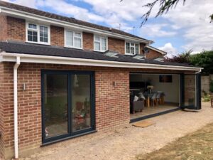 Patio and bi-fold doors
