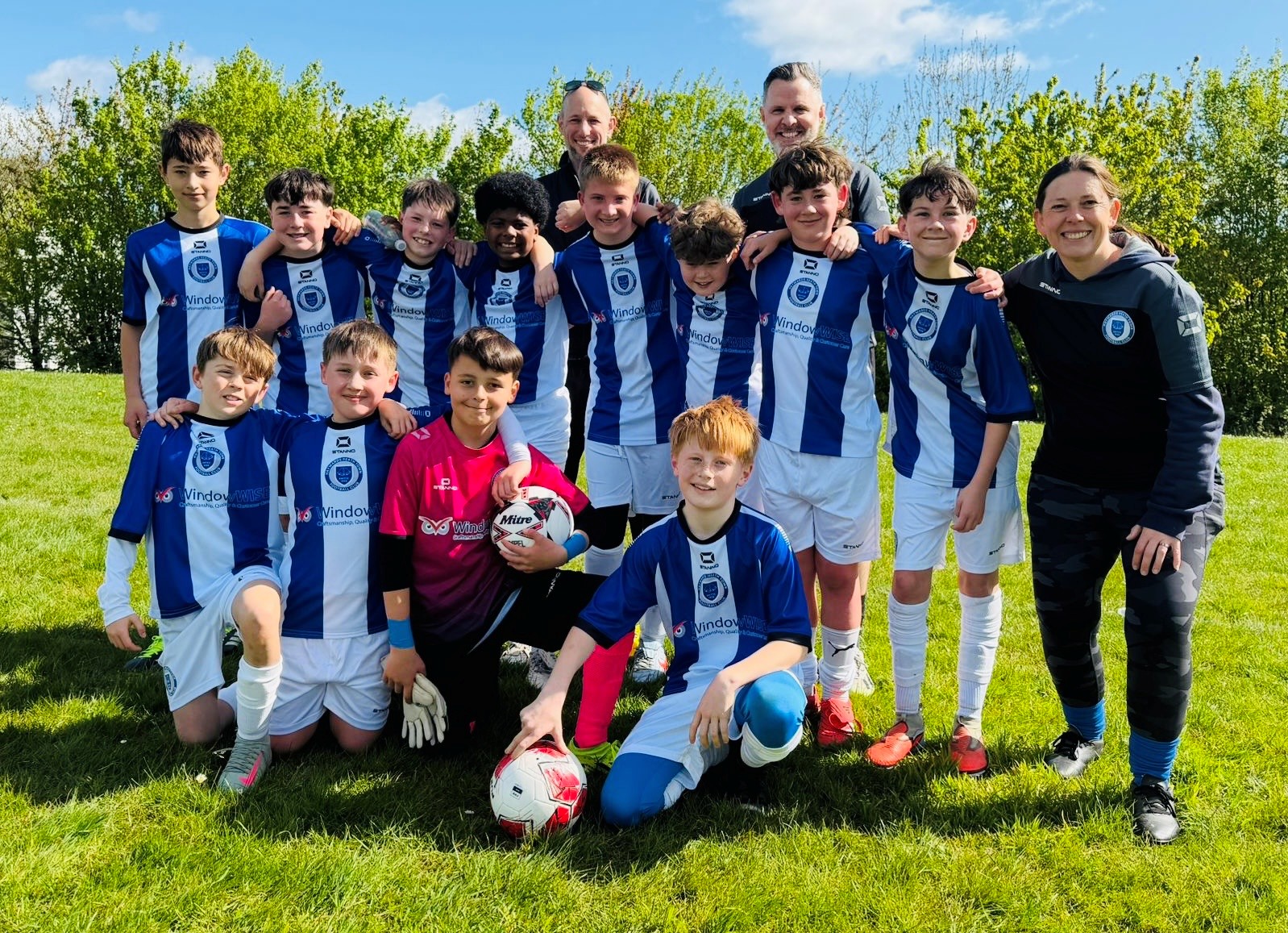 Haywards Heath Town Youth FC under 12s, who have been promoted to division 1 this season